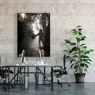 Stay Floating Canvas framed vertical canvas wall art piece for sale at Vybe Interior