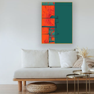 Story Time framed vertical canvas wall art piece for sale at Vybe Interior