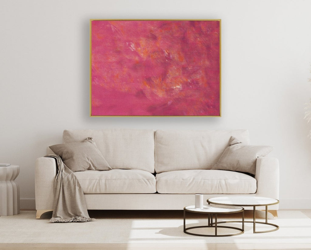 Sundown framed horizontal canvas wall art piece for sale at Vybe Interior