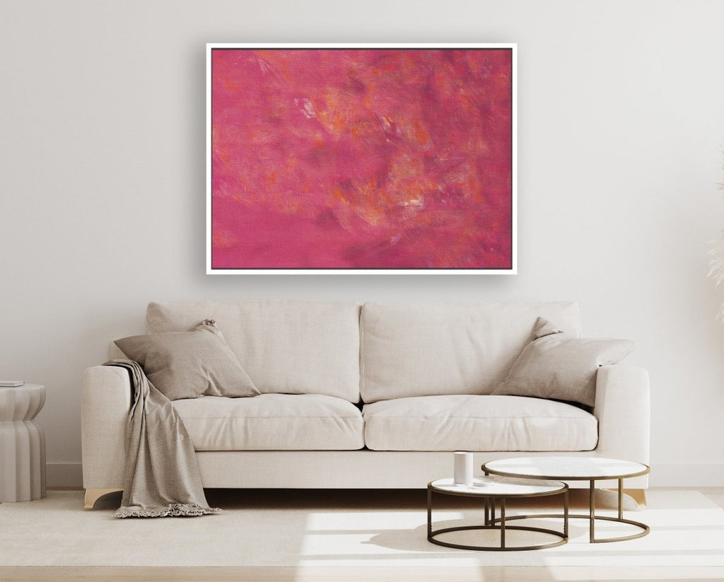 Sundown framed horizontal large canvas wall art piece for sale at Vybe Interior