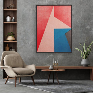 The Wolf framed vertical canvas wall art piece for sale at Vybe Interior