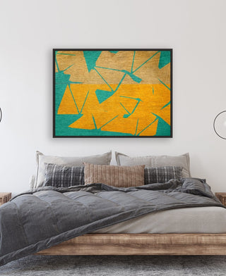 Vacation Time framed horizontal canvas wall art piece for sale at Vybe Interior