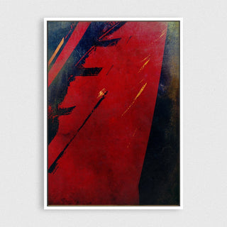 Volcanic Red framed vertical large canvas wall art piece for sale at Vybe Interior