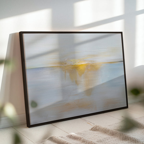 【SHUNER】Framed canvas Sea and Sun - Horizontal Canvas Wall Art - Vybe Interior