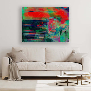 Abstract Seasons framed horizontal large canvas wall art piece for sale at Vybe Interior