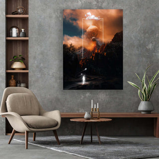 Another Dimension Canvas framed horizontal canvas wall art piece for sale at Vybe Interior