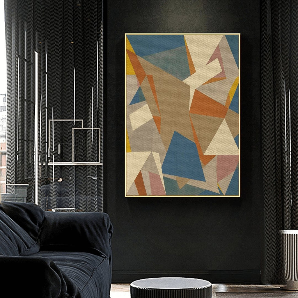 Antelope in Water Well framed vertical canvas wall art piece for sale at Vybe Interior