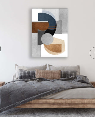 Articulation framed vertical canvas wall art piece for sale at Vybe Interior