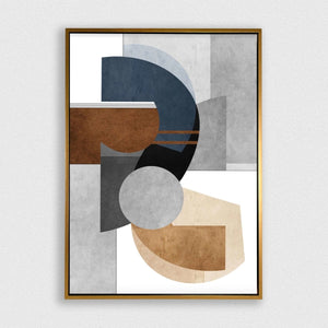Articulation framed vertical canvas wall art piece for sale at Vybe Interior