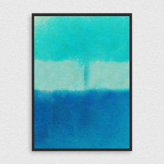Blue Film framed vertical canvas wall art piece for sale at Vybe Interior
