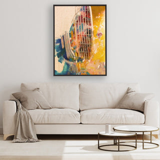 Car Wash 1 framed vertical canvas wall art piece for sale at Vybe Interior