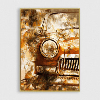 Car Wash 2 framed horizontal canvas wall art piece for sale at Vybe Interior