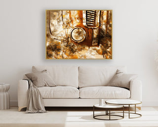 Car Wash 2 framed horizontal canvas wall art piece for sale at Vybe Interior