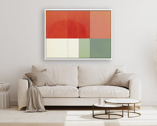 Change of Seasons framed horizontal canvas wall art piece for sale at Vybe Interior