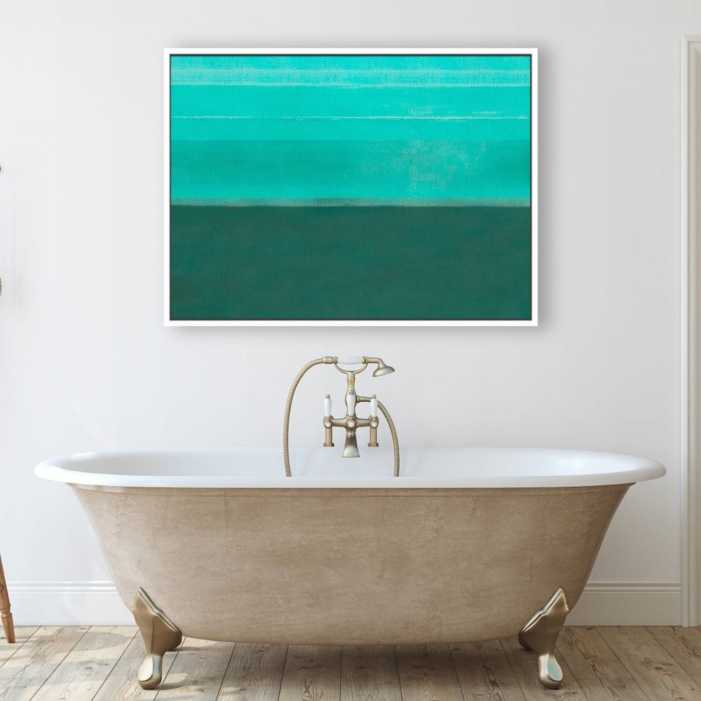 Changing Tracks 2 framed horizontal canvas wall art piece for sale at Vybe Interior