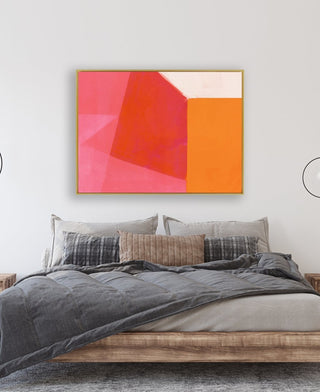 Color Bump 1 framed horizontal canvas wall art piece for sale at Vybe Interior