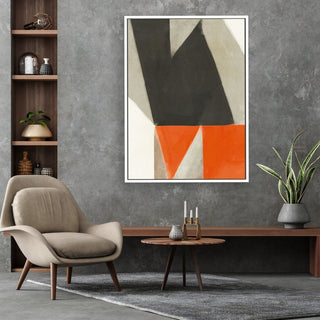 Color Bump 2 framed vertical large canvas wall art piece for sale at Vybe Interior