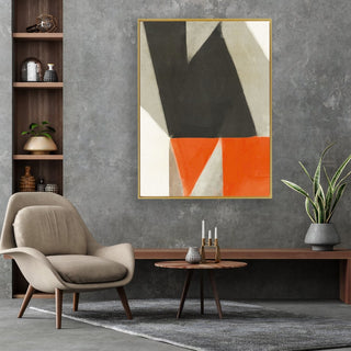 Color Bump 2 framed vertical canvas wall art piece for sale at Vybe Interior