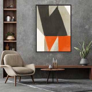 Color Bump 2 framed vertical canvas wall art piece for sale at Vybe Interior