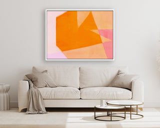Color Bump 3 framed horizontal large canvas wall art piece for sale at Vybe Interior