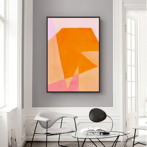 Color Bump 3 framed vertical canvas wall art piece for sale at Vybe Interior