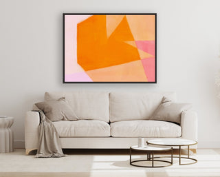Color Bump 3 framed horizontal canvas wall art piece for sale at Vybe Interior