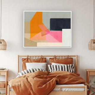 Color Bump 4 framed horizontal canvas wall art piece for sale at Vybe Interior