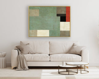 Concrete Jungle framed horizontal canvas wall art piece for sale at Vybe Interior