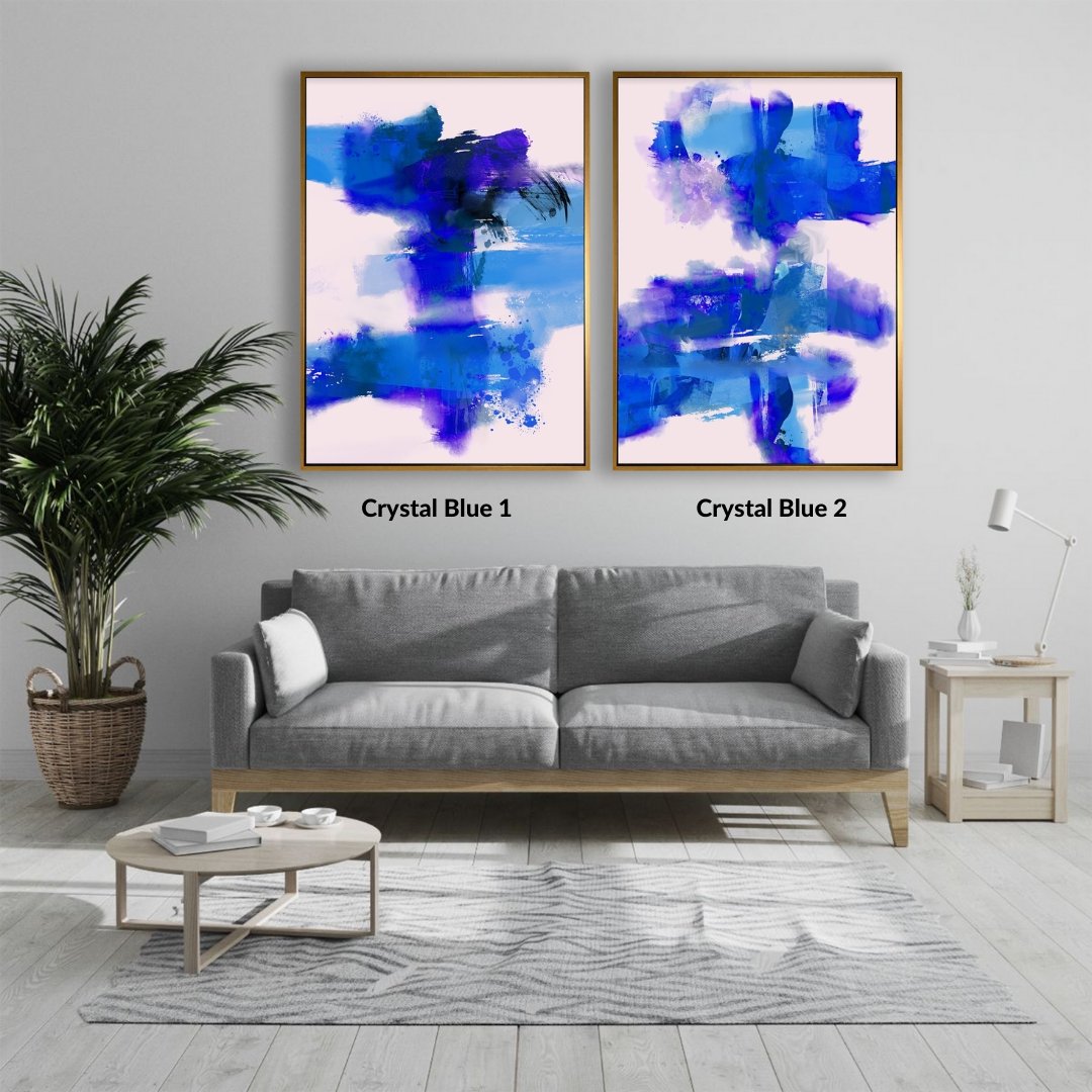 Crystal Blue (Set of 2) - NEW! - Vybe Interior