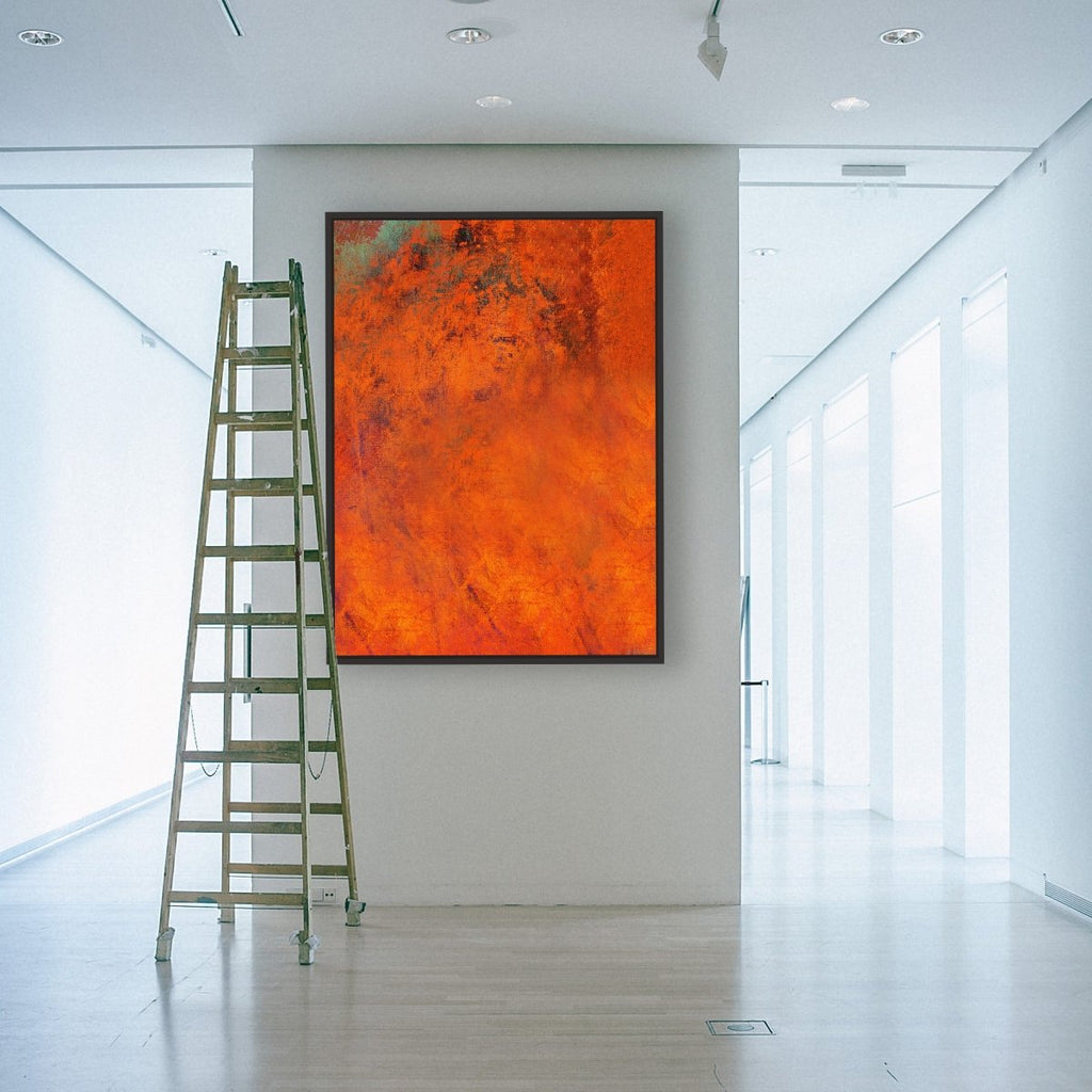 Dawned framed vertical canvas wall art piece for sale at Vybe Interior