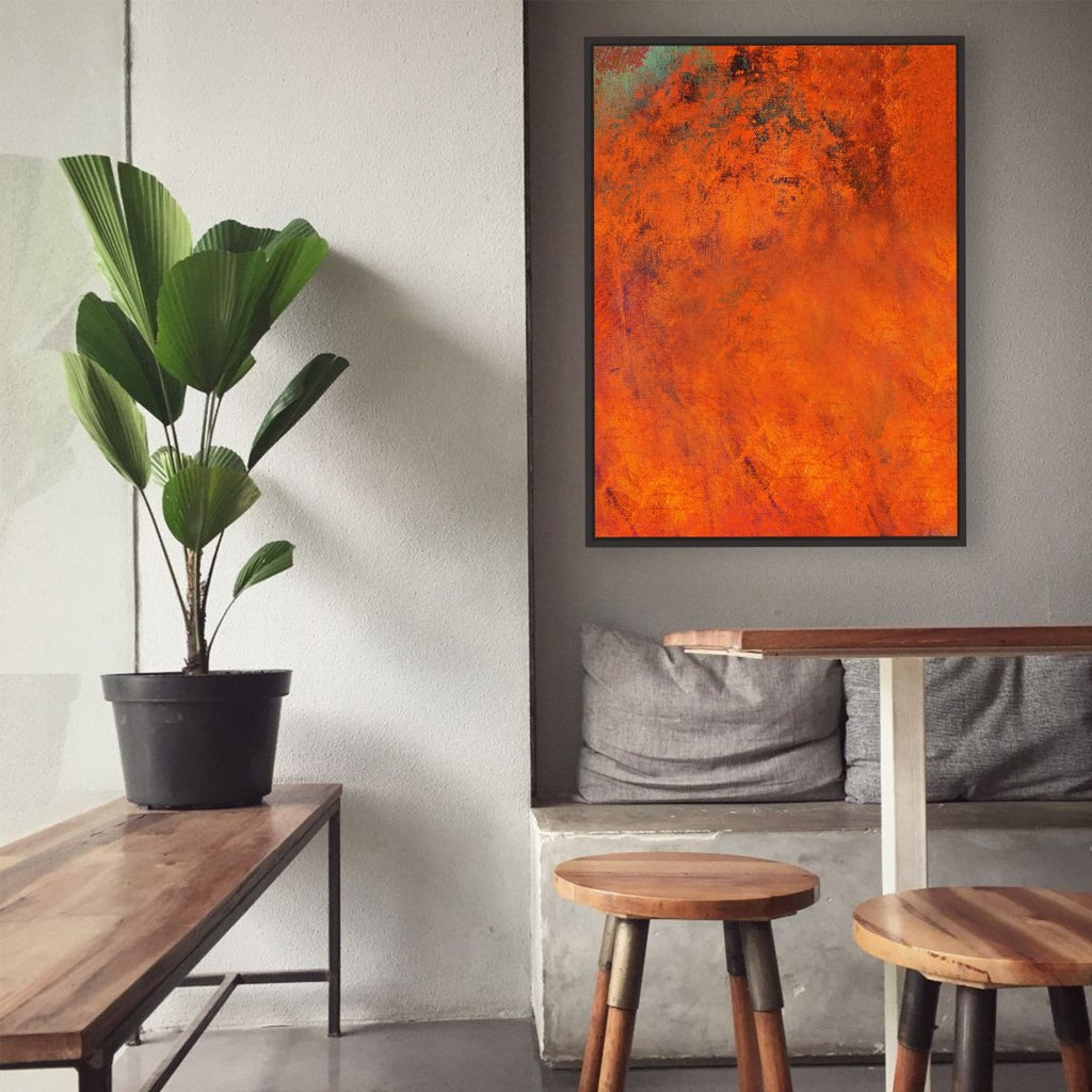 Dawned framed horizontal canvas wall art piece for sale at Vybe Interior