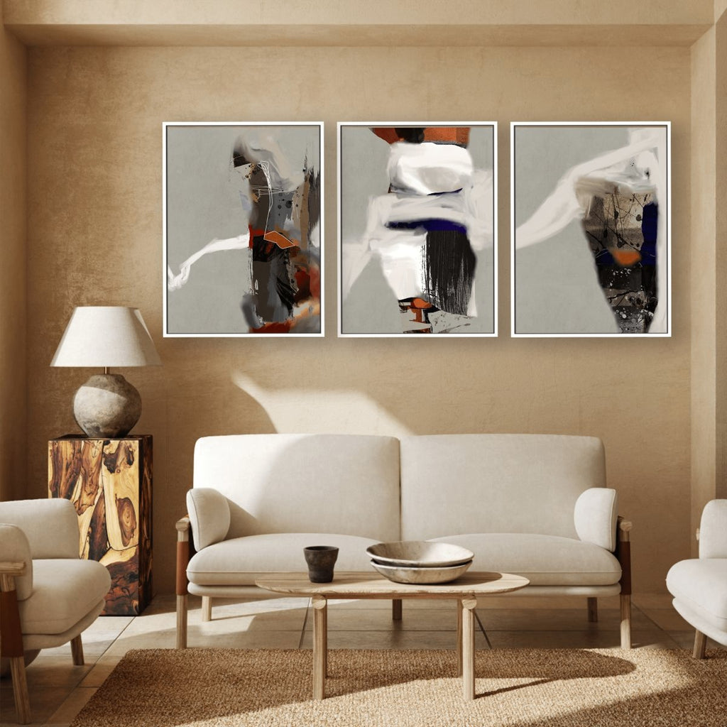 Destination framed 3 piece canvas wall art piece for sale at Vybe Interior