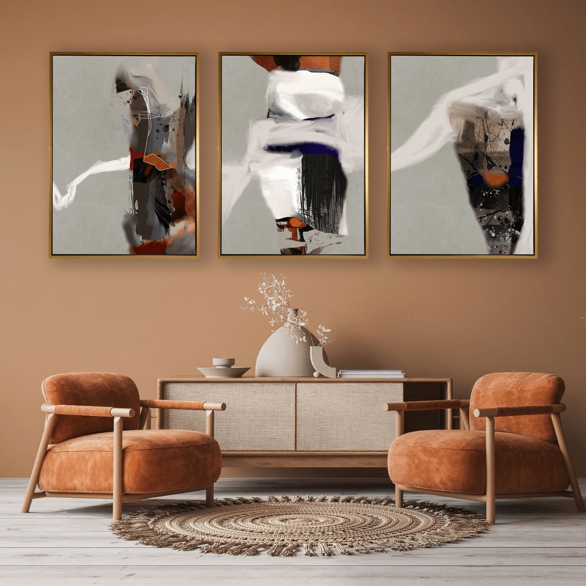 Destination framed 3 piece canvas wall art piece for sale at Vybe Interior