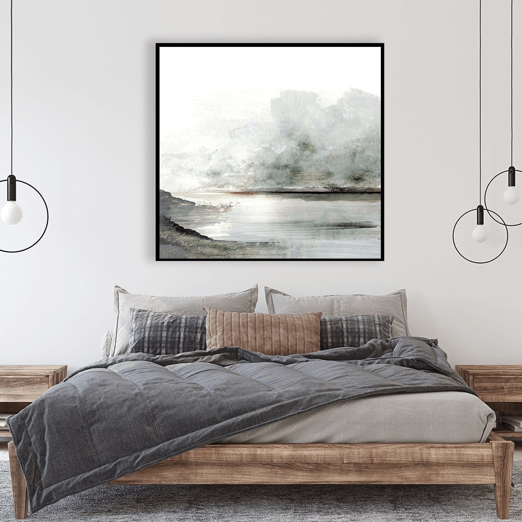 Ebbs and Flows framed canvas wall art piece for sale at Vybe Interior