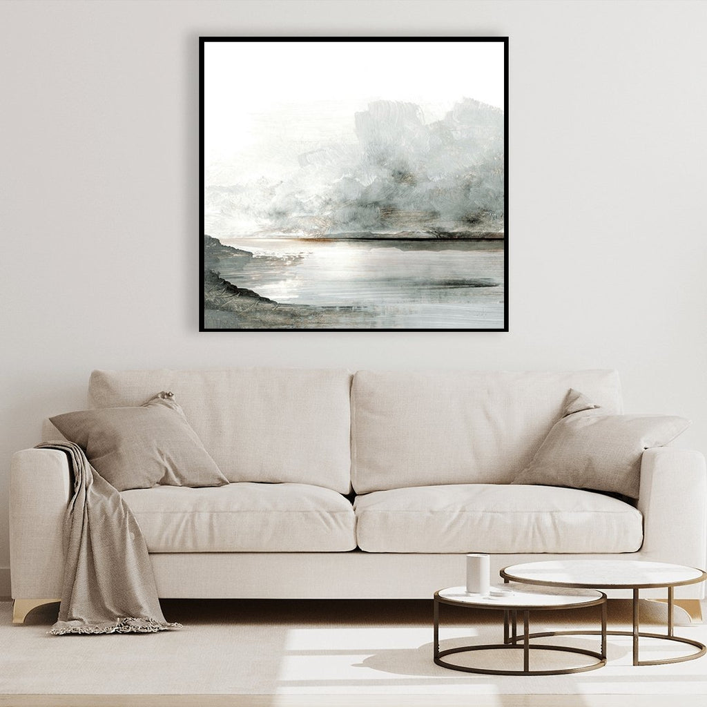 Ebbs and Flows framed canvas wall art piece for sale at Vybe Interior