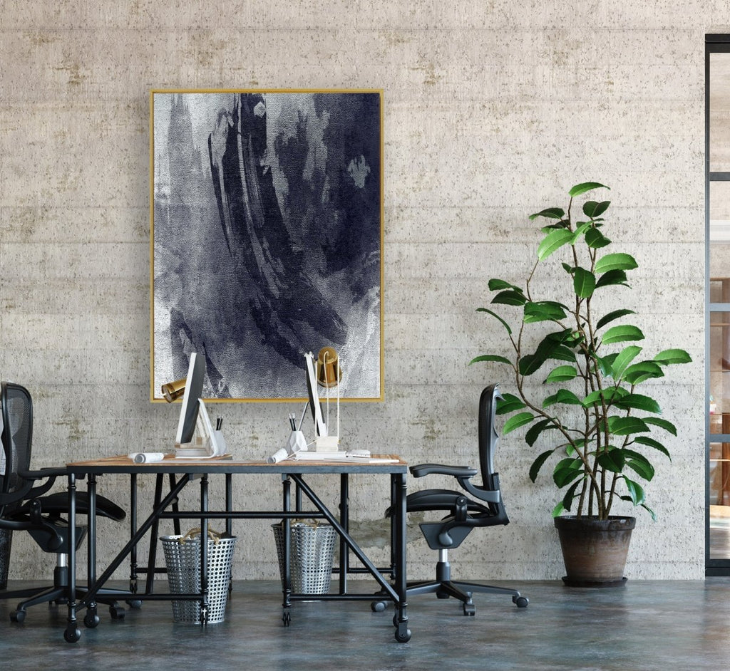 Escape framed vertical canvas wall art piece for sale at Vybe Interior