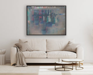 Evenings in Paris framed horizontal canvas wall art piece for sale at Vybe Interior