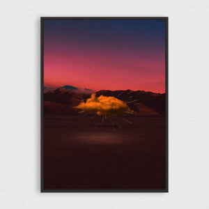 Explosion Canvas framed horizontal canvas wall art piece for sale at Vybe Interior
