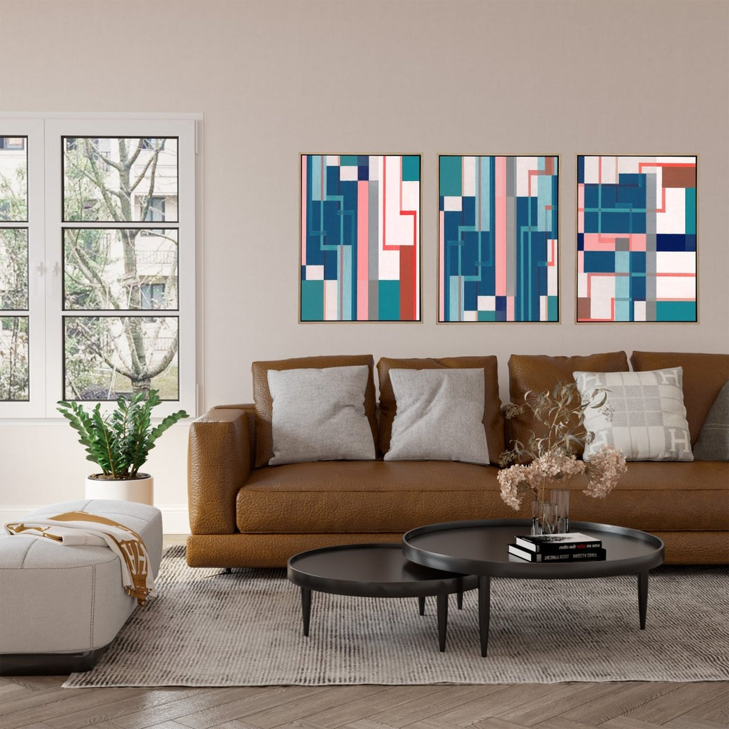 Exposed Pipes Canvas (Set of 3) - Vybe Interior