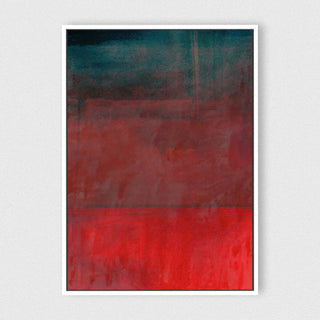 Fading into Red framed vertical canvas wall art piece for sale at Vybe Interior