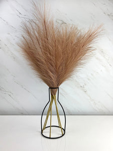 Faux Pampas Grass - Natural Brown (5 Stems) - Vybe Interior