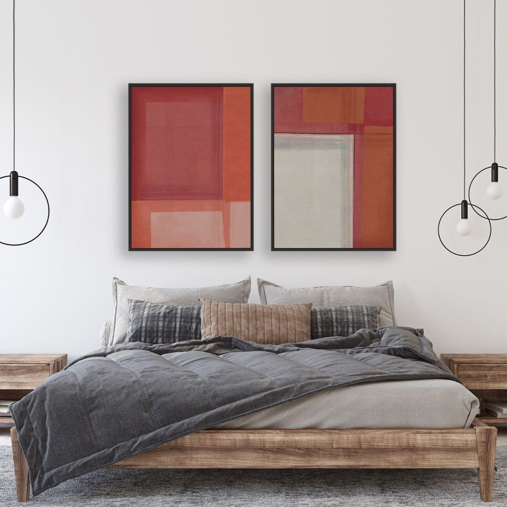 Fickleness Canvas framed 2 piece canvas wall art piece for sale at Vybe Interior