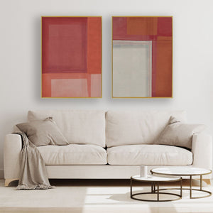 Fickleness Canvas framed 2 piece canvas wall art piece for sale at Vybe Interior