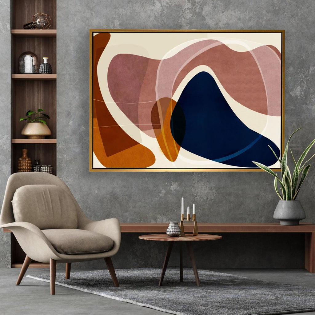 Fine and Dandy framed vertical canvas wall art piece for sale at Vybe Interior