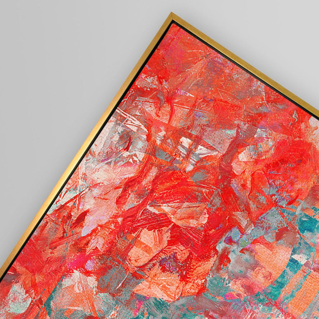 Fire Dance framed horizontal canvas wall art piece for sale at Vybe Interior