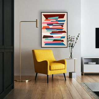 Fragments framed horizontal canvas wall art piece for sale at Vybe Interior