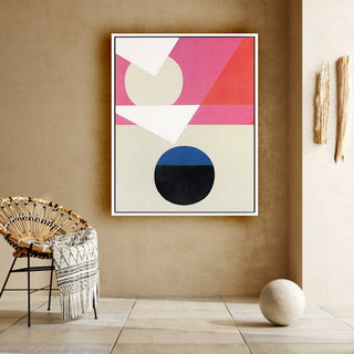 Frederick Hammersley framed vertical canvas wall art piece for sale at Vybe Interior