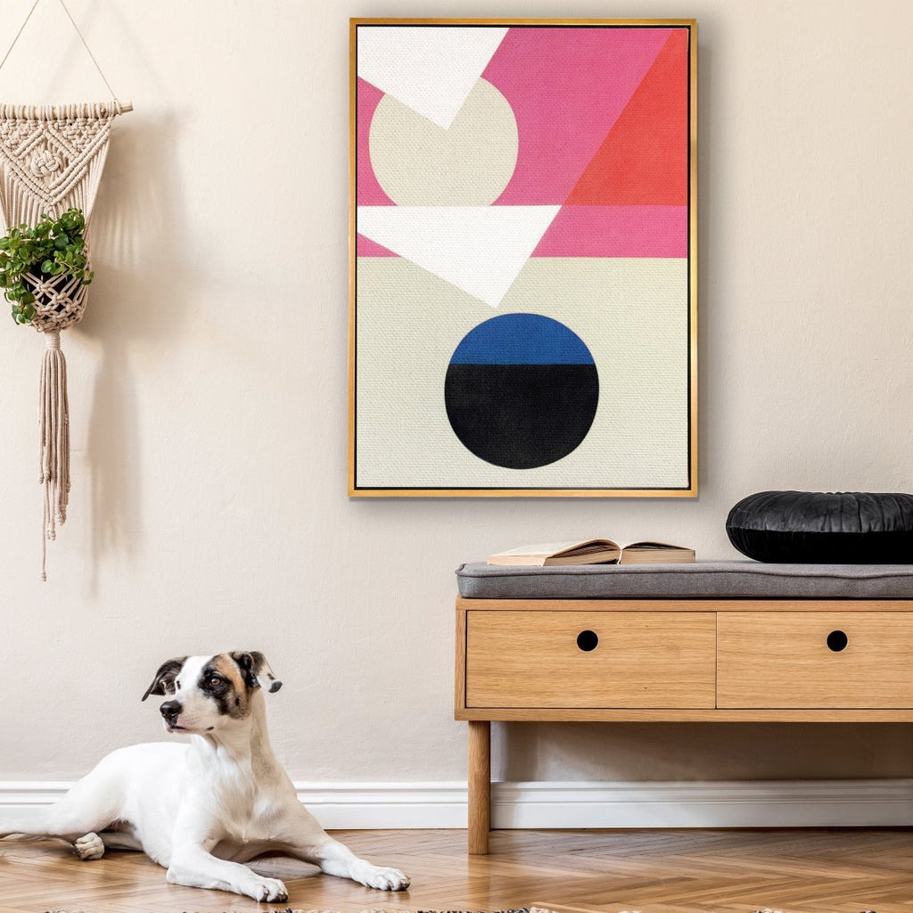 Frederick Hammersley framed horizontal canvas wall art piece for sale at Vybe Interior