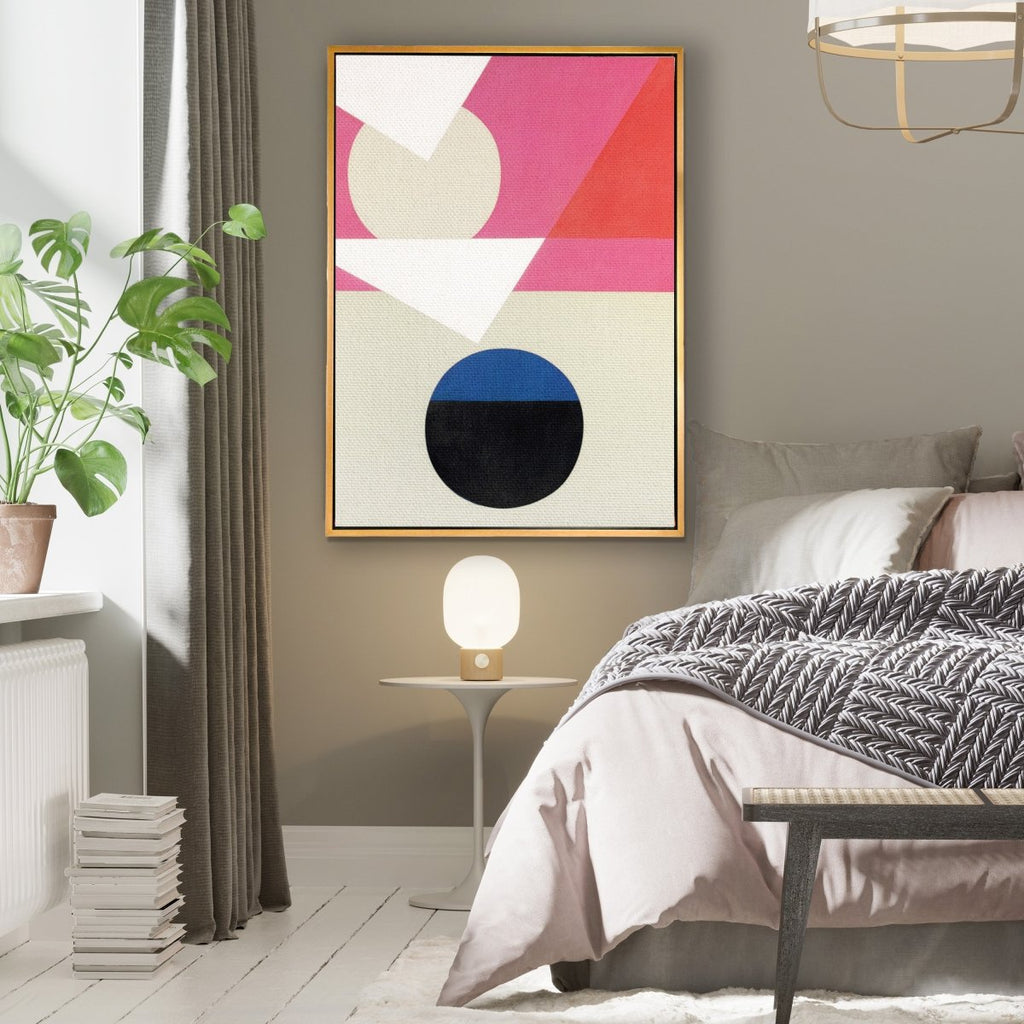 Frederick Hammersley framed horizontal canvas wall art piece for sale at Vybe Interior
