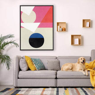 Frederick Hammersley framed horizontal canvas wall art piece for sale at Vybe Interior